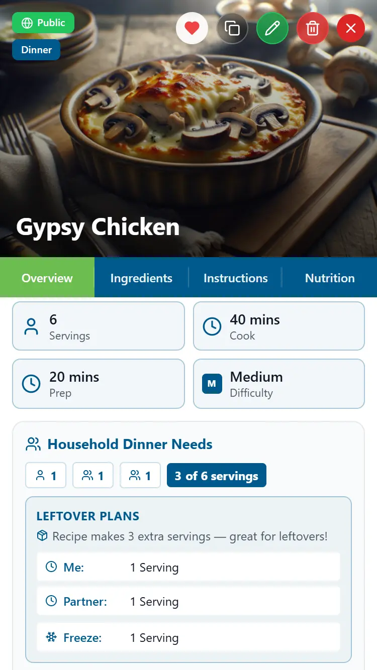 FlexiDiet leftover plan with auto-scheduled lunches